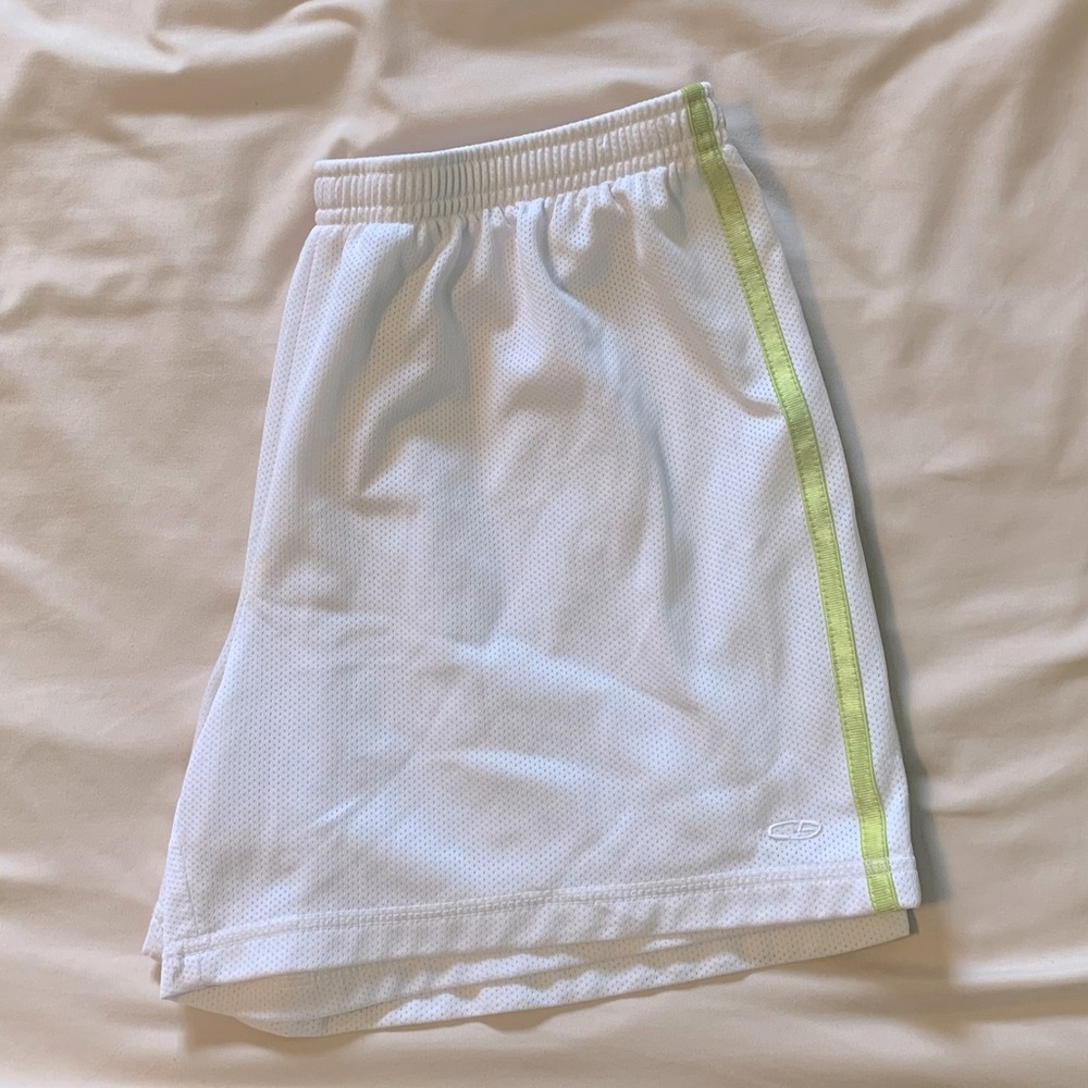 Striped workout shorts